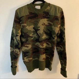 Vintage British Military Camo Sweater
